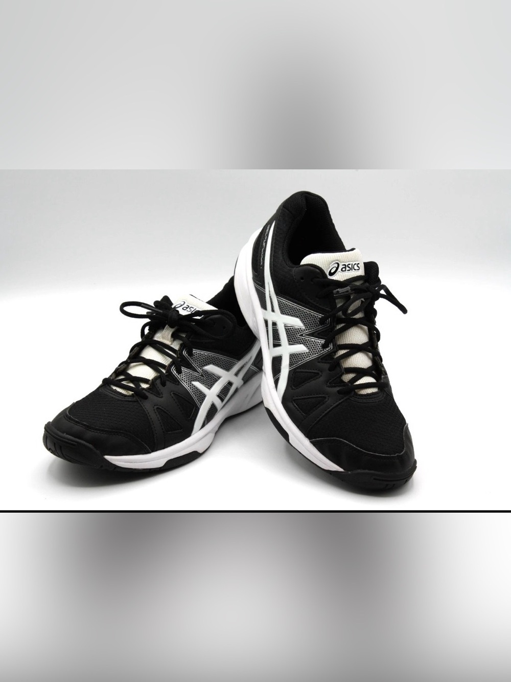 ASICS Gel Upcourt Womens Volleyball shoes Size 9 Black / White